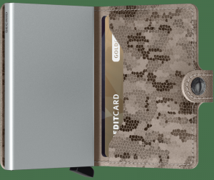 Miniwallet crisple taupe camo Taupe
