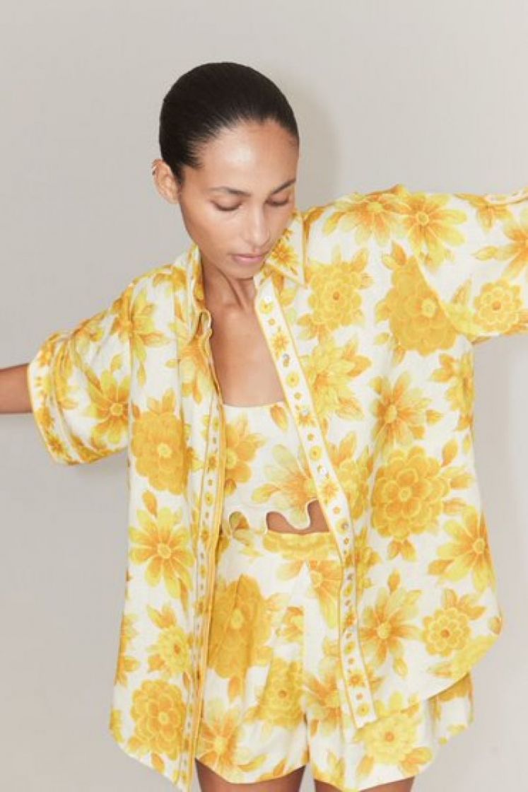 SONNY OVERSIZED SHIRT  LEMON