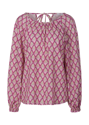blouse patterned Cosmic Pink